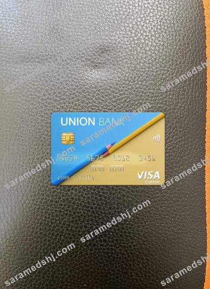 Albania Union Bank visa card photolook front